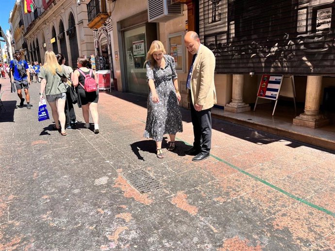 Los dos concejales de Vox en el Ayuntamiento de Sevilla, Cristina Peláez y Gonzalo García de Polavieja.