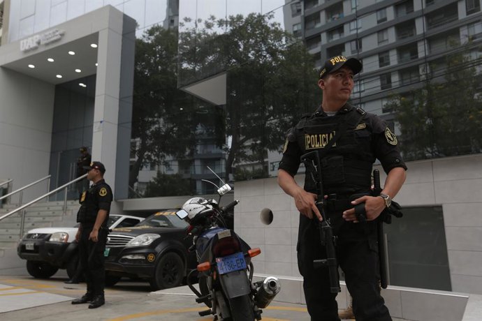 April 11, 2023, LIMA, PERU: lima, martes 11 de abril del 2023.Incautación caso Joaquin Ramirez / Alas Peruanas. Local de Alas Peruanas