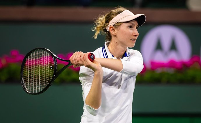 Archivo - Cristina Bucsa of Spain in action during the second round of the 2023 BNP Paribas Open WTA 1000 tennis tournament