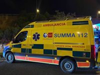 Un choque frontal entre dos vehículos en una rotonda deja dos heridos graves en San Sebastián de los Reyes