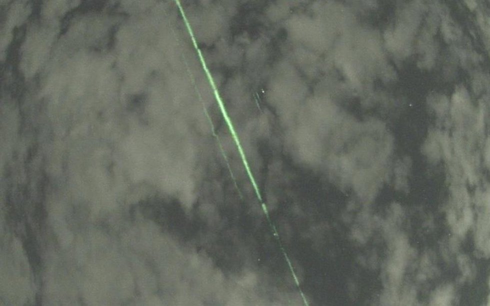 Captación del rayo láser del satélite ICESat-2