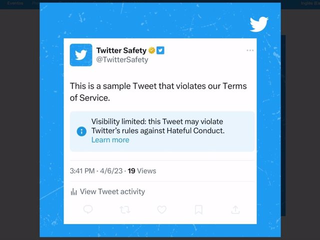 Nuevas etiquetas para indicar si un tuit ha sido limitado por incumplir las políticas de odio.