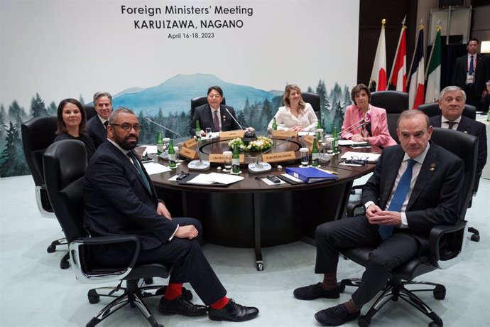 Imagen de archivo de los ministros de Exteriores de los países miembro del G7.