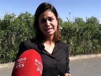 Marina Ruiz, devastada y sin poder contener las lágrimas, da su último adiós a Patricia Rite