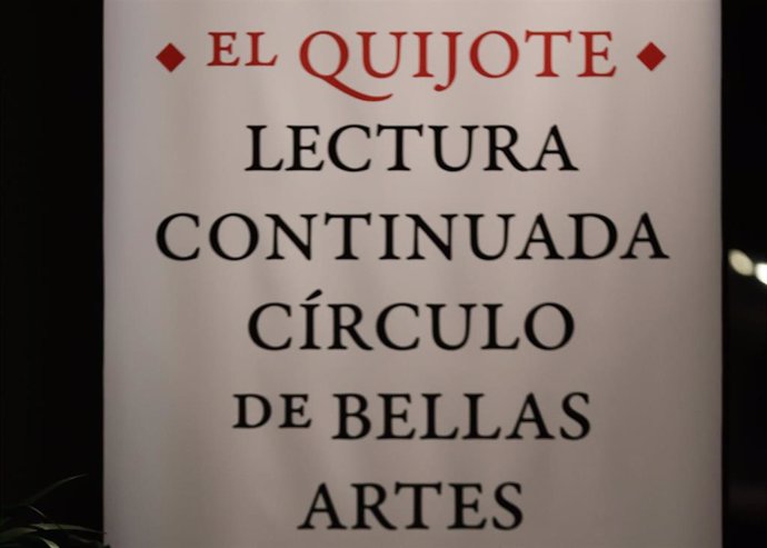 Imagen de archivo de Lectura continuada de El Quijote, en el Círculo de Bellas Artes, en Madrid