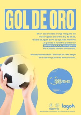 Cartel de la competición 'Gol de oro'.