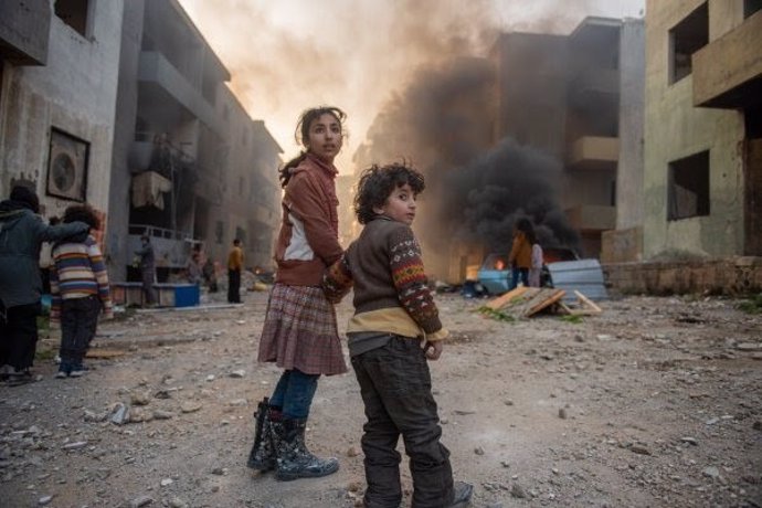 Niños en zonas de conflicto.