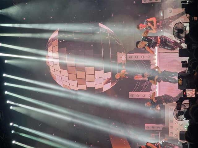 Ana Mena en su concierto en A Coruña.