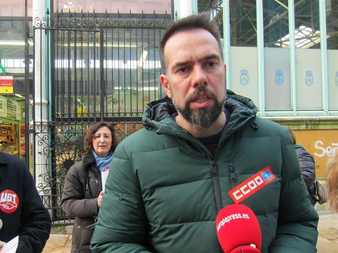 Archivo - El secretario general de CCOO De Asturias, José Manuel Zapico