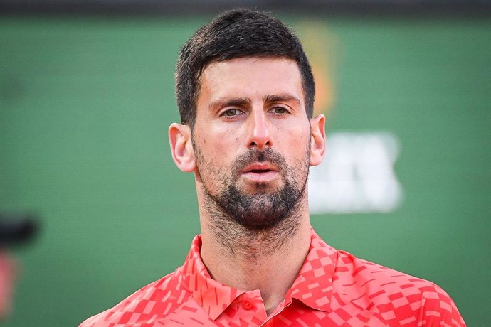 Novak DJOKOVIC of Serbia during the Rolex Monte-Carlo, ATP Masters 1000 tennis event on April 13, 2023 at Monte-Carlo Country Club in Roquebrune Cap Martin, France - Photo Matthieu Mirville / DPPI