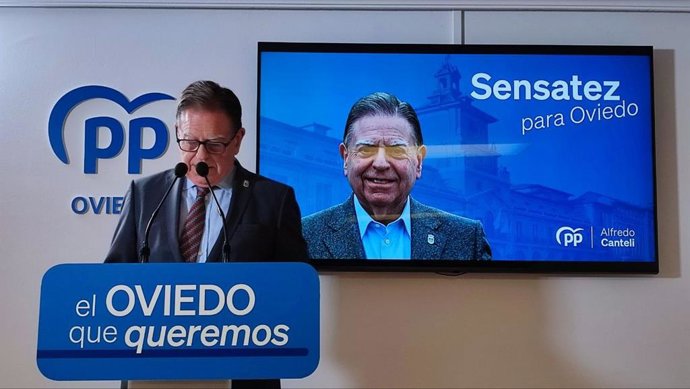 El alcalde de Oviedo y candidato a la reelección por el PP, Alfredo Canteli.