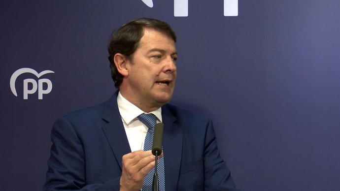 El presidente de la Junta de Castilla y León, Alfonso Fernández Mañueco