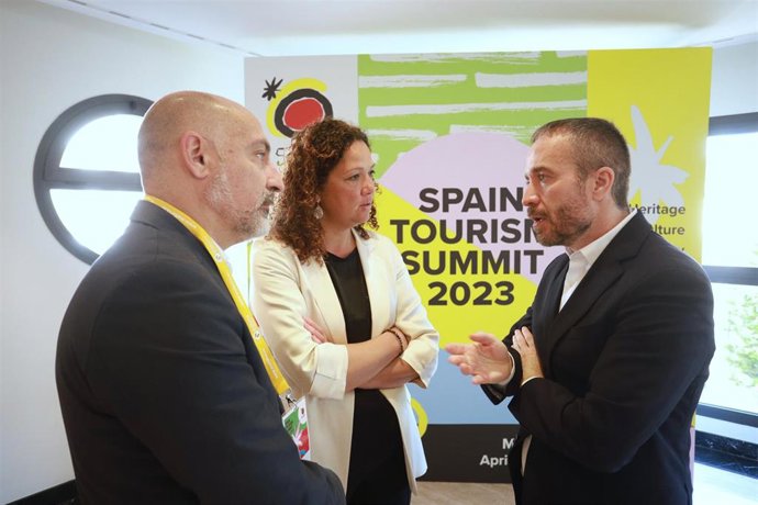 La presidenta del Consell de Mallorca, Catalina Cladera, durante el evento Spa Tourism Summit.