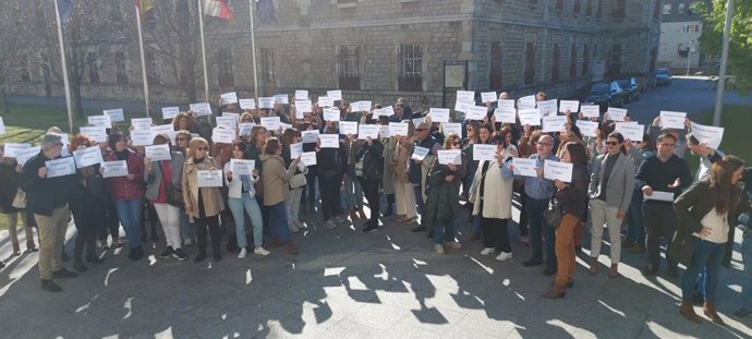 Concentración de funcionarios de Justicia en Las Salesas