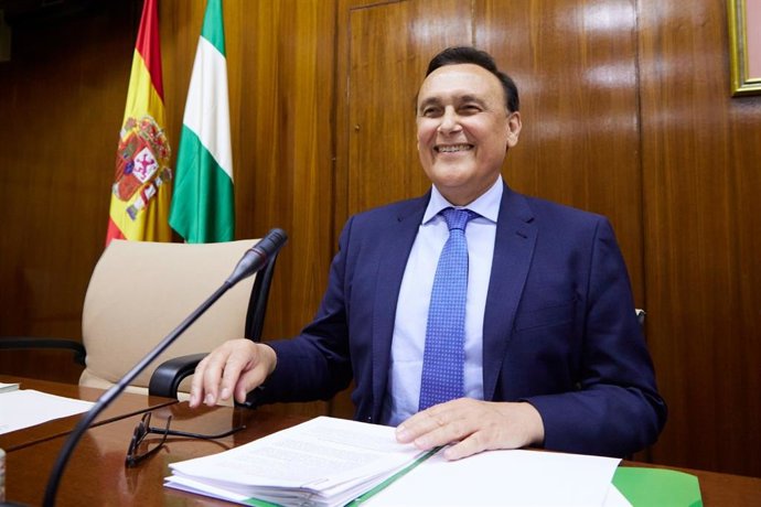 El consejero de Universidad, Investigación e Innovación, José Carlos Gómez Villamandos, en comisión parlamentaria