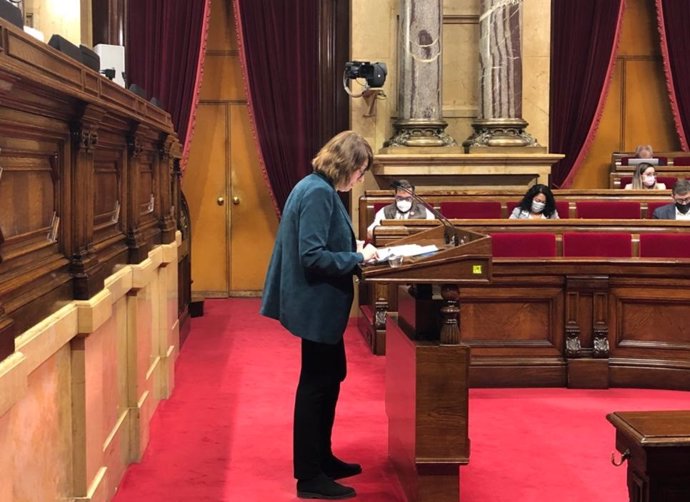 Archivo - La diputada de Junts al Parlament, Assumpció Lalla