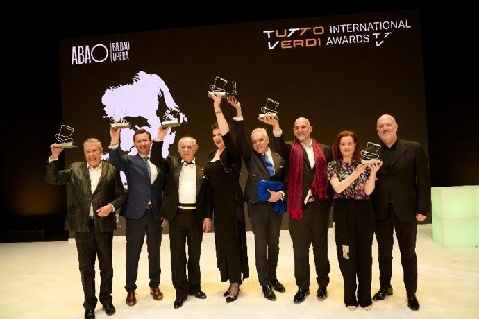 Entrega de los premios Tutto Verdi International Awards, creados por ABAO Bilbao Opera.