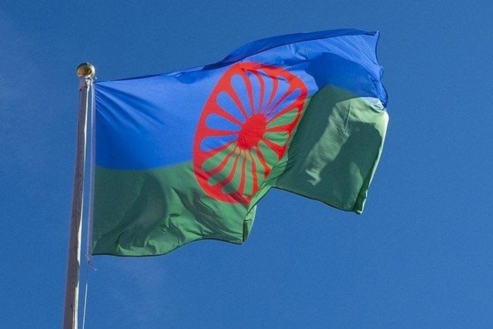 Archivo - Bandera del pueblo gitano