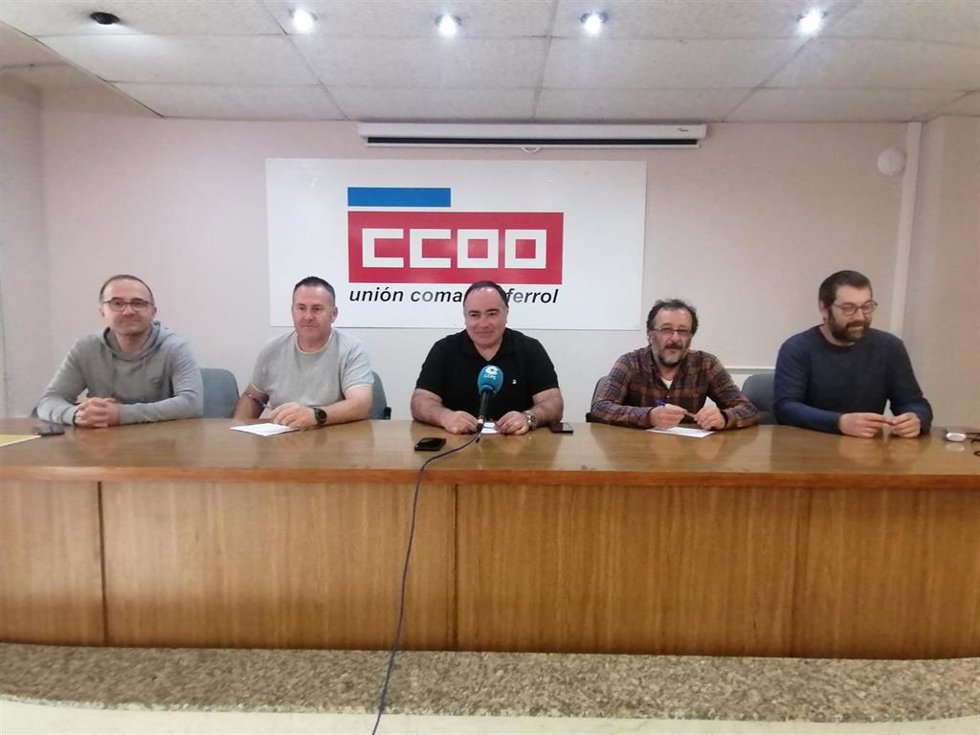 Los sindicatos acusan a la dirección de Navantia y al Gobierno central de no apostar por el sector naval de Ferrol