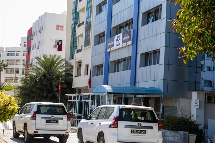 Sede del partido Ennahda en Túnez, clausurado