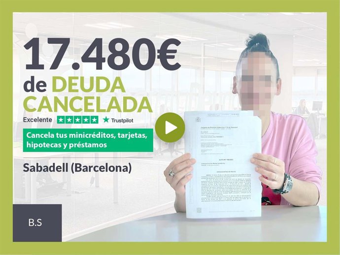 Exonerada con Repara tu Deuda por la Ley de Segunda Oportunidad.