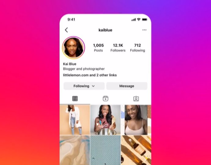 Enlaces múltiples en la biografía del perfil de usuario de Instagram