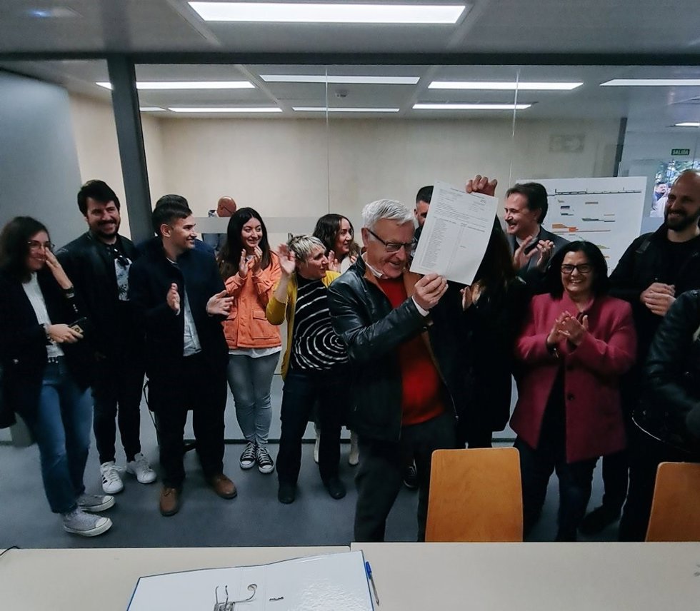 El alcalde de Valncia, Joan Ribó, registra la candidatura de Compromís en la Junta Electoral