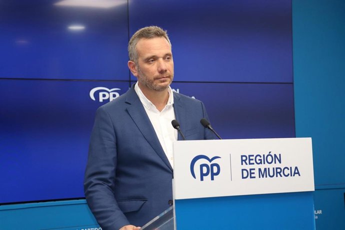 El vicesecretario de Organización, Comunicación y Electoral del Partido Popular de la Región de Murcia, Joaquín Segado