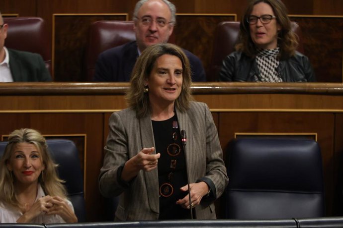 La vicepresidenta tercera y ministra para la Transición Ecológica y el Reto Demográfico, Teresa Ribera
