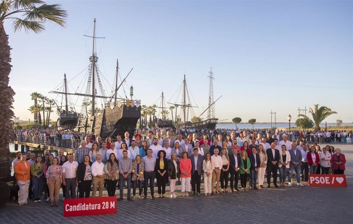 Presentación de las 82 candidaturas del PSOE de Huelva.