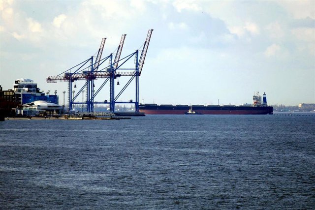 Imagen de archivo de un buque en un puerto ucraniano. 