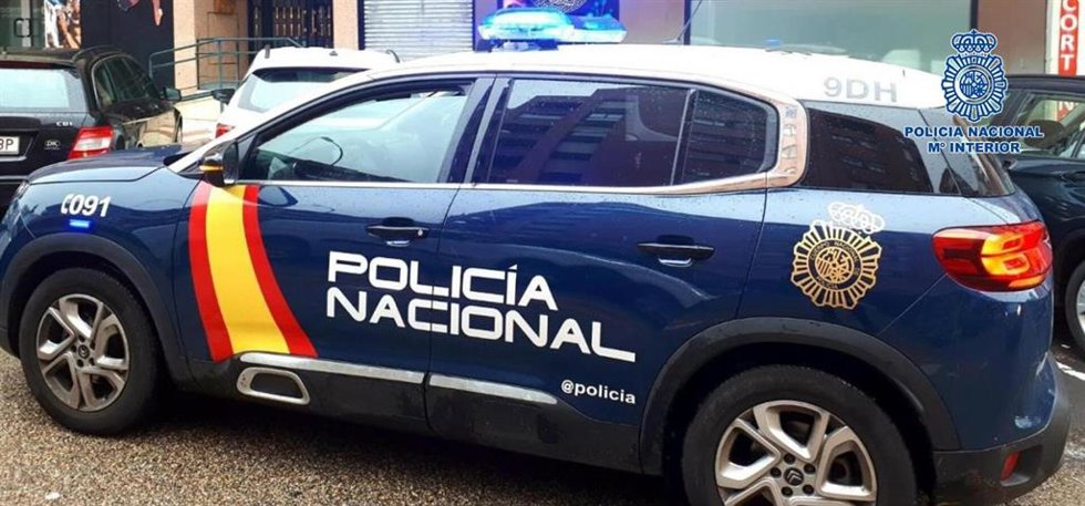 Cohe Policía Nacional imagen de archivo