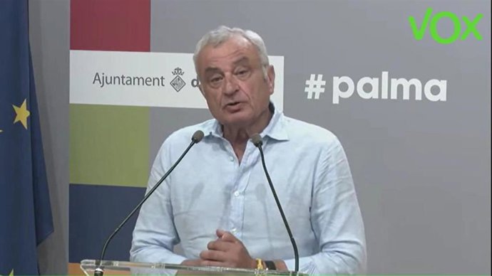 Archivo - El portavoz de Vox en el Ayuntamiento de Palma, Fulgencio Coll.