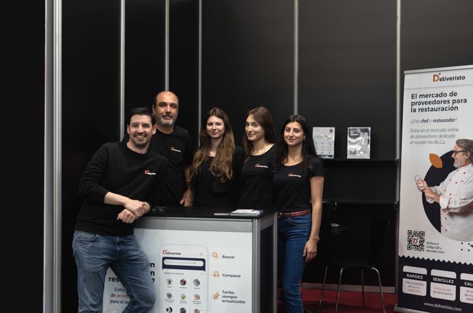 El equipo de Deliveristo España en el Salón Gourmets.