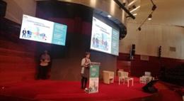 La presidenta de Ensanche 21, Ana Oregi.