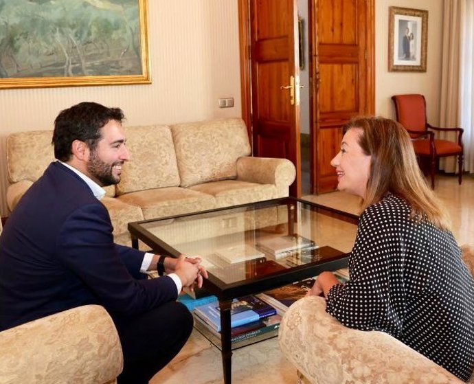 El ingeniero aeronáutico y empresario Rafel Jord, en una audiencia con la presidenta del Govern, Francina Armengol.