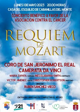 El Ayuntamiento de Segovia ofrece el 1 de mayo el 'Requiem' de Mozart en el Esquileo de Cabanillas .