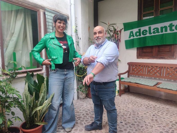 Teresa Rodríguez respalda a Sandro Mora (Adelante Andalucía), "el candidato de los barrios de Córdoba"