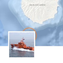 Salvamento Marítimo rescata un cayuco en aguas próximas a Gran Canaria