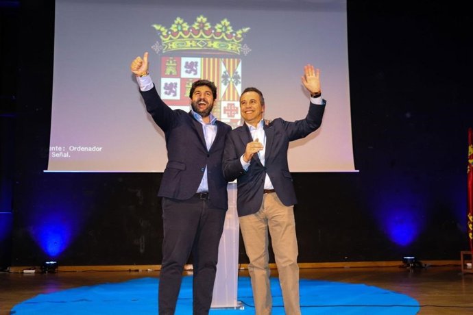 López Miras, en la presentación del candidato del PP a la Alcaldía de Abanilla, José Antonio Blasco