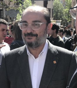 El presidente del Gobierno de Aragón, Javier Lambán