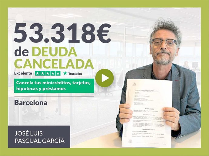 Exonerado con Repara tu Deuda por la Ley de Segunda Oportunidad.