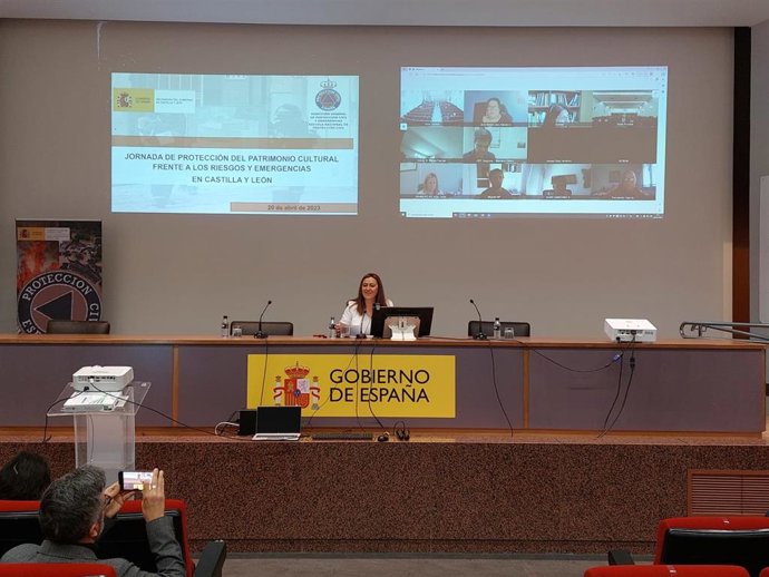 Barcones durante la inauguración de la jornada de protección del patrimonio.