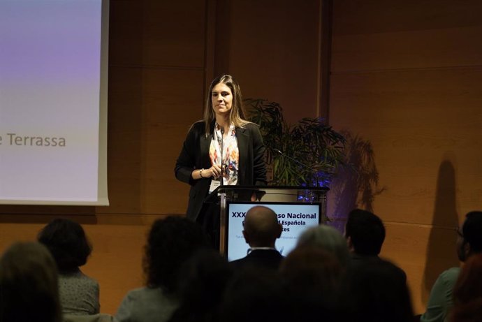 La doctora Carmen Quirós, en el XXXIV Congreso Nacional de la Sociedad Española de Diabetes