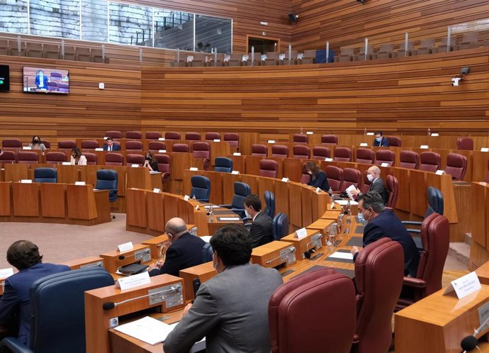 Archivo - Hemiciclo de las Cortes de Castilla y León.