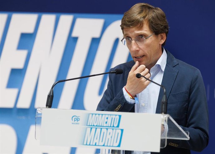 El alcalde de Madrid, y candidato del PP para la reelección, José Luis Martínez Almeida.