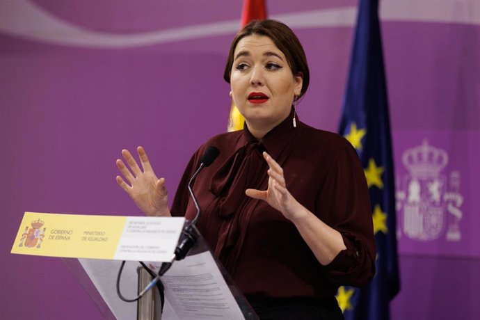 Archivo - La secretaria de Estado de Igualdad y contra la Violencia de Género, Ángela Rodríguez.