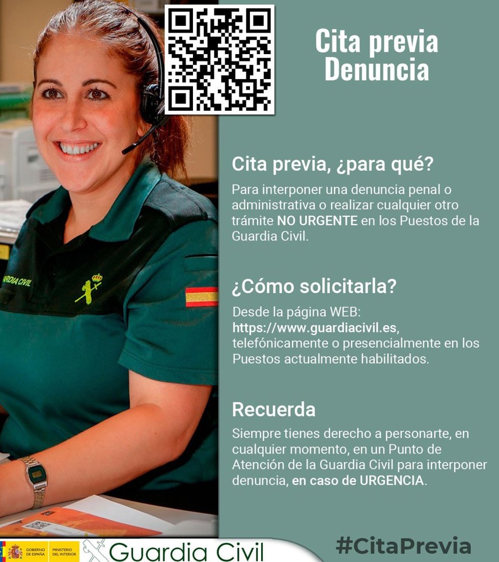 Cita previa de la Guardia Civil.
