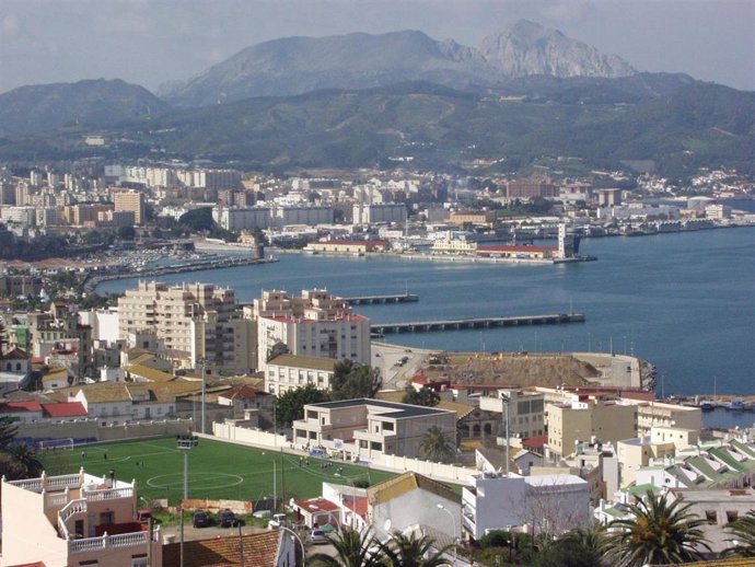 Archivo - Vista aérea de Ceuta