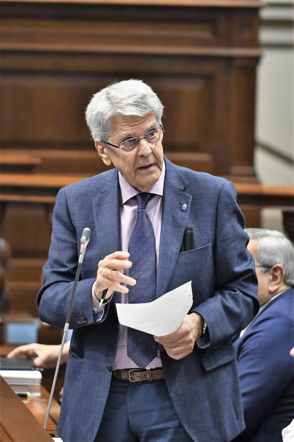 Archivo - El consejero de Administraciones Públicas, Justicia y Seguridad del Gobierno de Canarias, Julio Pérez